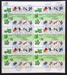 U.S. Used #1757 13c Canadian Philatelic Exhibit Sheet of 48. First Day Cancel!