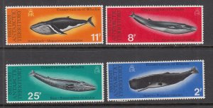 British Antarctic Territory 64-67 Whales MNH VF