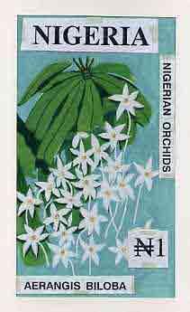 Nigeria 1993 Orchids - original hand-painted artwork for ...