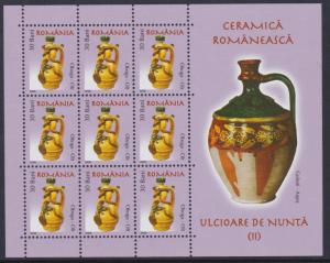 Romania 2006 Pottery Sheets Scott (4804-11a) MNH