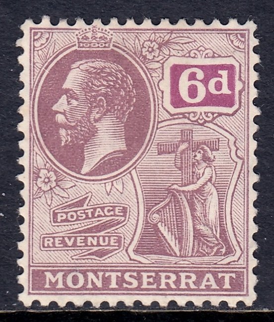 Montserrat - Scott #68 - MH - Pencil on reverse - SCV $3.50