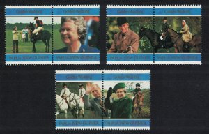 Papua NG Royal Golden Jubilee Horses 6v in pairs 1997 MNH SC#916a-921a