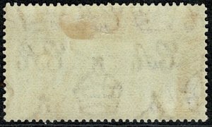 ASCENSION KG VI 1938-53 5/- BLACK & YELLOW-BROWN UNUSED(MH) SG46 Wmk.MSCA VGC