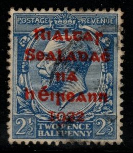 IRELAND SG4b 1922 2½d BRIGHT BLUE RED-OVERPRINT USED