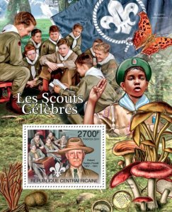 C A R - 2011 - Famous Scouts - Perf Souv Sheet  - Mint Never Hinged
