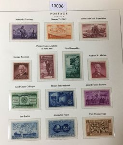 MOMEN: US STAMPS  1954-1955 MINT OG NH COLLECTION LOT #13038