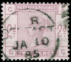 SG189, 2d lilac, good USED, CDS. Cat £75. EG