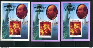 British Virgin Islands 1986 Statue of Liberty USA Presidents 27 sheets MNH 15090