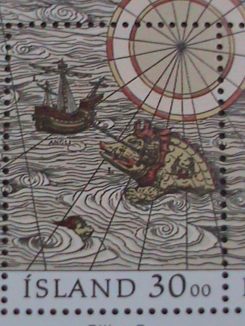 ICELAND-1989-SC#681 NODIA'91- STAMP SHOW- WORLD STAMP DAY MNH S/S-VERY FINE