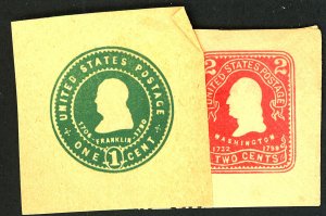 U.S. #U383, U387 MINT HR