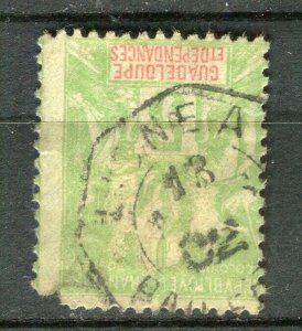 FRENCH GUADELOUPE; 1902 early PAQUEBOT Hexagonal Postmark on 5c. value