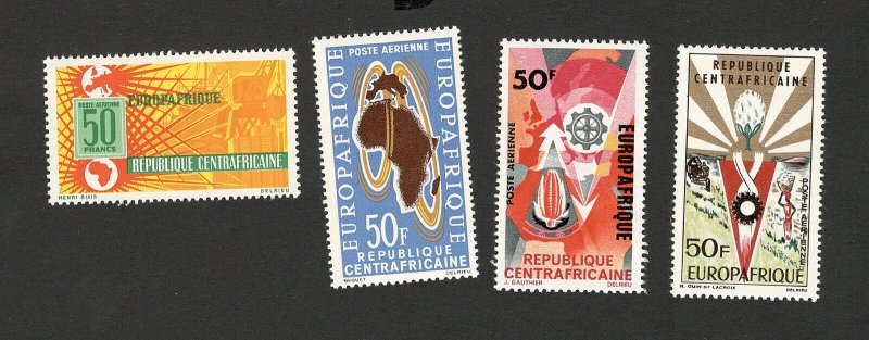 CENTRAL AFRICAN REPUBLIC-EUROPAFRIQUE-MNH** -EUROPA CEPT-4 DIFERENT STAMPS