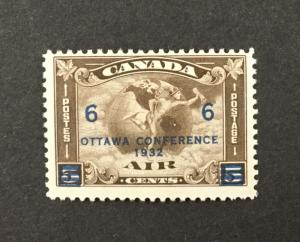 CANADA   C4 1932 Ovpt. airmail, F-VF, OG, MNH.  CV $70.00