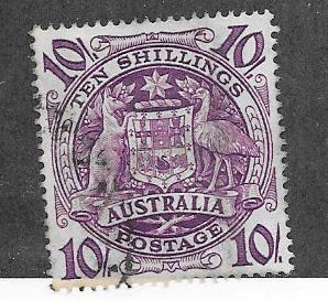 Australia  #219 10sh purple (U)   CV $2.00