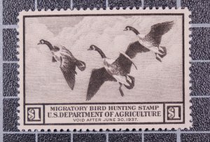 Scott RW3 1936 $1.00 Duck Stamp MNH PSE Cert Grade 90 Read Cert SCV - $500.00