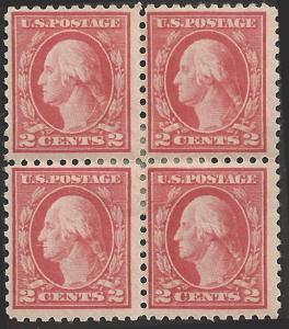 # 425 Mint Hinged Rose Red George Washington