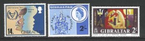 Gibraltar 182, 240, 413  MNH/Mint  SCV$1.15