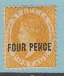 ST LUCIA 24  PERF 12 1884  MINT HINGED OG * NO FAULTS EXTRA FINE! - CSB