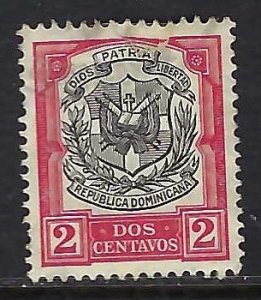 Dominican Republic 180 VFU ARMS O647-5