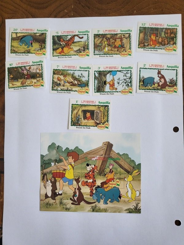 Stamps Anguilla Scott #511-20 nh