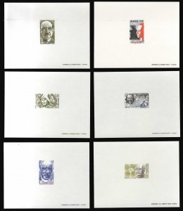 France, 1950-Present #B532-537 (YT 2148-2153) Cat€225, 1981 Famous People, ...