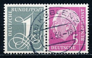 Germany #737Ab Horiz Pair from Booklet Used