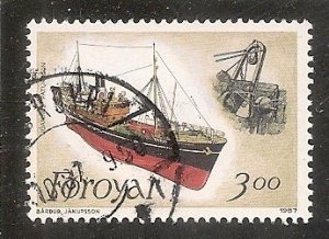 Faroe Islands   Scott 158   Ship     Used