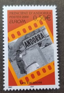 *FREE SHIP Andorra Europa CEPT Holiday 2004 Lady Women Car Tourism (stamp) MNH