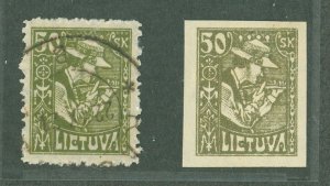 Lithuania #102/102a  Multiple