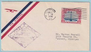 UNITED STATES  FIRST FLIGHT COVER - 1928 FROM LOUISVILLE KENTUCKY - CV472