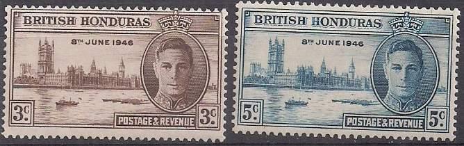 BRITISH HONDURAS - 1946 - Victory - 2v Set - M N H