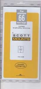 Scott  Black Mounts Size 66 (3) & Size 68 (2) Unopened packs