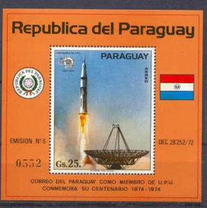 Paraguay C371 MNH s/s Space SCV22.50