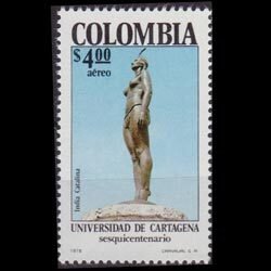 COLOMBIA 1978 - Scott# C660 Catalina Statue Set of 1 NH