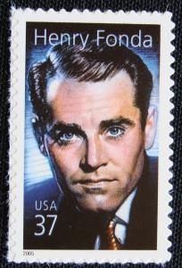 US #3911 MNH Single, Henry Fonda, SCV $.90 