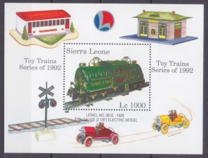 1992 Sierra Leone 1896/B206 Locomotives 8,00 €