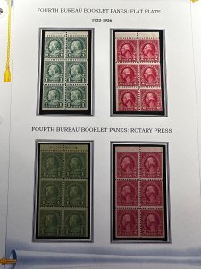 US Scott 552a, 554c (flat plate) &  632a, 634d (nice margins) (rotary press)