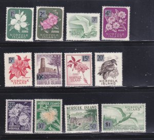 Norfolk Island 71-82 Set MH Various (B)