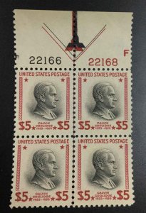 US STAMPS #834 PLATE BLOCK MINT OG NH LOT #99271