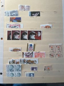 *Remainder collection of 17 different high denomination US Stamps