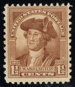 US #706 George Washington - by Charles Wilson Peale; MNH