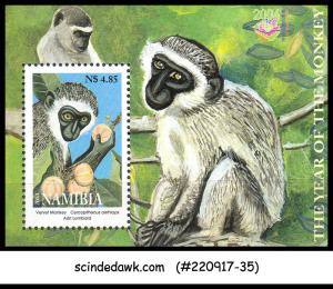 NAMIBIA - 2004 YEAR OF THE MONKEY / ANIMALS - MIN. SHEET MNH