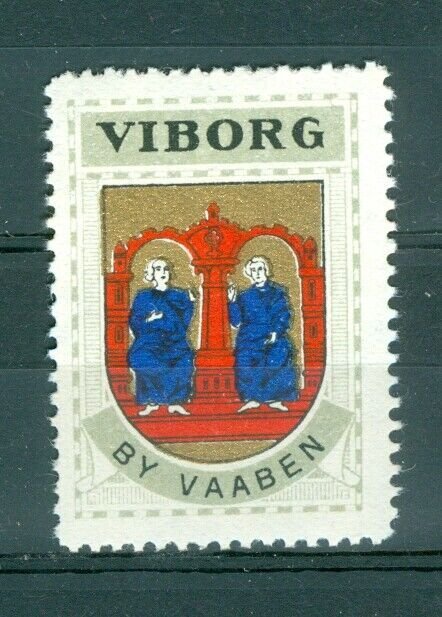 Denmark. Poster Stamp 1940/42. Mnh. Town: Viborg. Coats Of Arms: 2 Monk, Chair