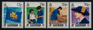 Ascension Island 377-80 MNH Girl Guides, International Youth Year