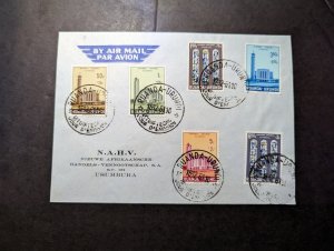 1961 Rwanda Urundi Airmail First Day Cover FDC to Usumbura NAHV