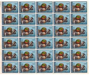 US Sc#RW46 MNH FVF Full SHT Green-Winged Teal Migratory Bird