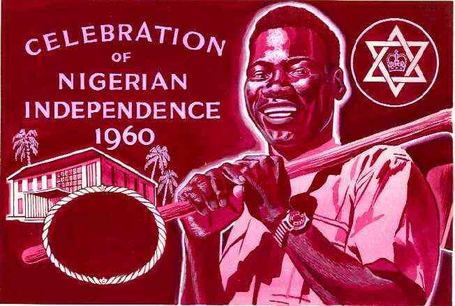 Nigeria 1960 Independence - original hand-painted artwork...