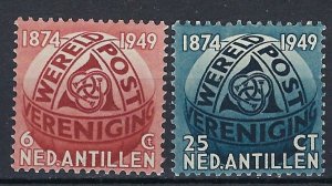 Netherlands Antilles 206-07 MLH 1949 UPU (an8962)
