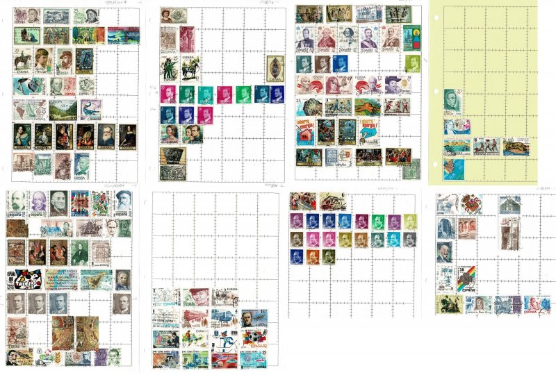 Spain collection U 1870s-1990s: see scans