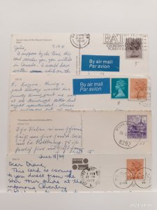 POSTAL HISTORY World Wide 4x POSTCARD (S103)